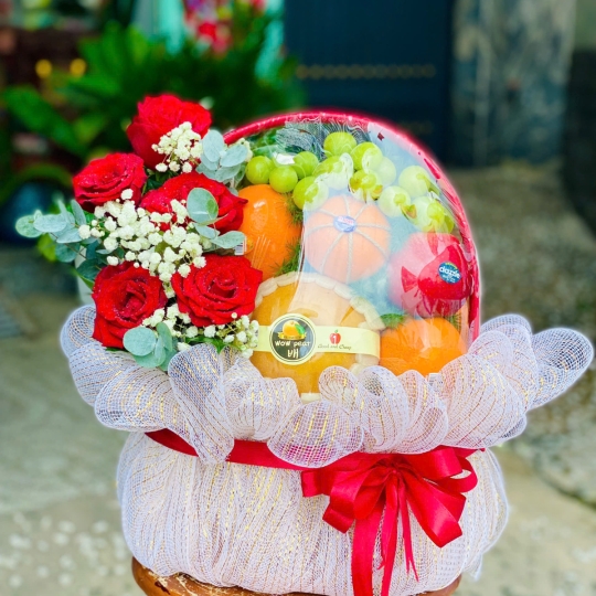 Giỏ quà trái cây nhỏ xinh tặng khai trương|giỏ quà trái cây sài gòn